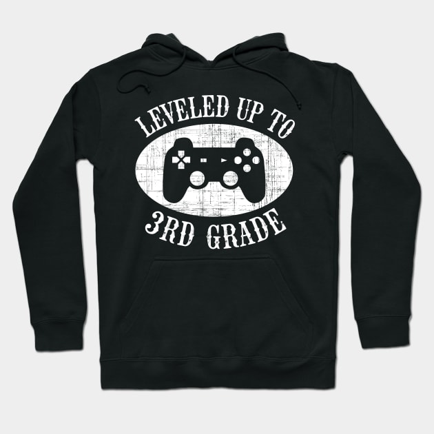 Leveled Up To 3rd Grade Gamer Back To School Hoodie by kateeleone97023